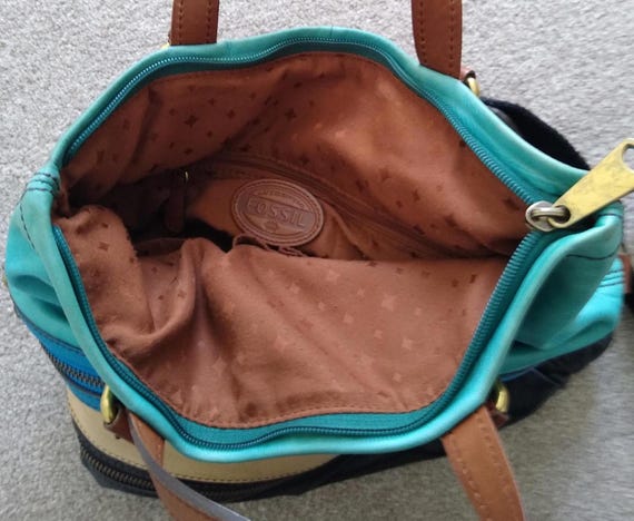 FOSSIL Explorer Multicolored Leather Crossbody To… - image 8