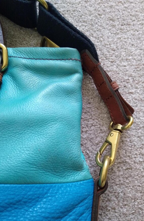 FOSSIL Explorer Multicolored Leather Crossbody To… - image 5