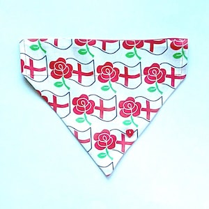 English Flag Cross of St George and Red Rose Bandana