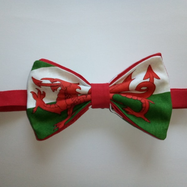 Welsh Flag Bow Tie (Men's Formal)