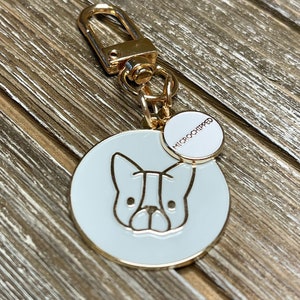 Enamel Dog Tag laser engraved Loyal AF Custom Pet ID, keychain, cat tag image 5