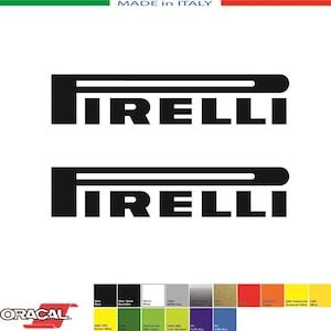 2 Adesivi Compatibili PIRELLI mm.150xmm.30 Aftermarket - Decals Stickers Aufkleber Pegatinas Audi Porsche Alfa Romeo Ford Renault Peugeot