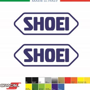 2 Adesivi Compatibili SHOEI mm.104xmm.36 Italia - Decals Stickers Aufkleber Pegatinas ama sbk motogp