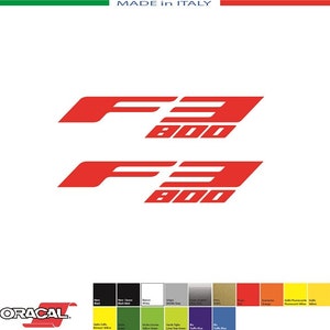 Kit 2 Adesivi MV Agusta F3 800 NEW mm. 130x26 - Italia - Decals Stickers Aufkleber Pegatinas
