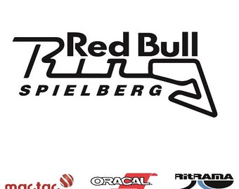 1 Pegatina A1 RED BULL RING Spielberg mm.100xmm.42 - Decals Stickers Aufkleber Pegatinas Ferrari Mercedes F1 McLaren RedBull Renault