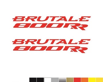 Kit 2 Adesivi MV Agusta BRUTALE 800RR mm.160x28 - Italia - Decals Stickers Aufkleber Pegatinas