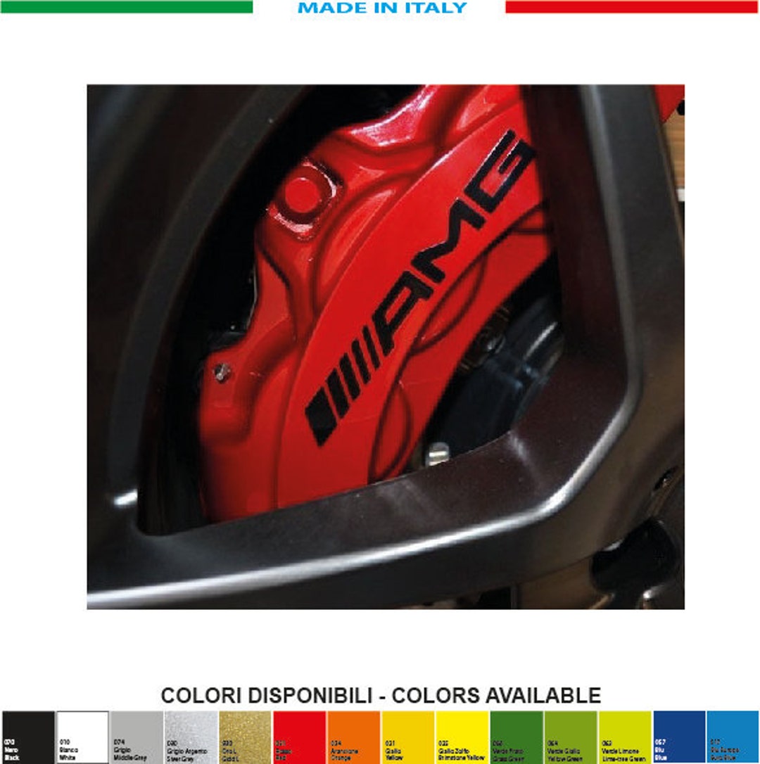 Kit 6 Stickers AMG 1 MERCEDES Brake Calipers Brake Caliper F1