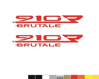 Kit 2 Adesivi MV Agusta BRUTALE 910R mm.150x50 - Italia - Decals Stickers Aufkleber Pegatinas