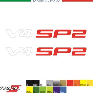 2 DUCATI V4 SP2 mm.160x mm.15 - stickers decals klebstoffe pegatinas ducati motogp sbk italia 999 Bayliss bautista PANIGALE