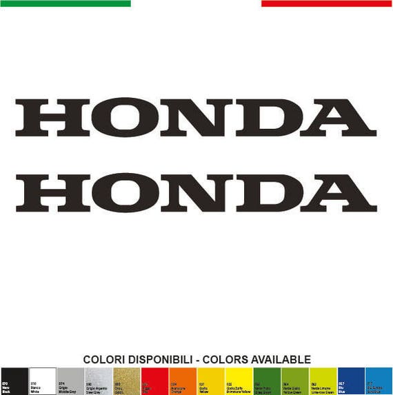 verfrommeld Amuseren is er Buy Kit 2 HONDA Stickers Written Mm.200xmm.24 Decals Stickers Online in  India - Etsy