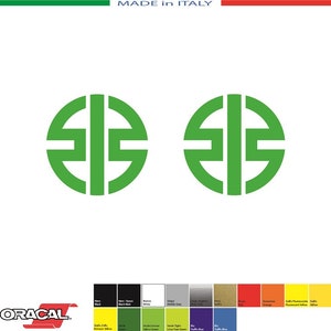 2 Adesivi RIVER MARK mm. 50 - Italia - SBK Rea Kawasaki MotoAmerica Red Bull Decals Stickers Aufkleber Pegatinas