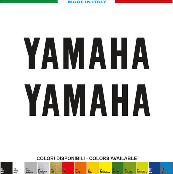 Kit 2 Yamaha Stickers Written Mm.300xmm.75 Decals Stickers