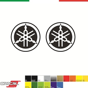 2 kompatible Aufkleber Yamaha Logo DIAPASON 1 mm.50xmm.50 - Aufkleber Aufkleber Aufkleber Pegatinas MotoGP V.Rossi SBK