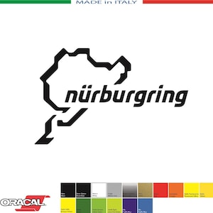 1 NURBURGRING STILIZED sticker mm. 100xmm. 63-Decals stickers Aufkleber pegatinas Ferrari Mercedes F1 McLaren RedBull Renault