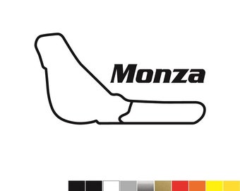 1 Adesivo Circuito MONZA mm.100xmm.54 - Decals Stickers Aufkleber Pegatinas Ferrari Mercedes F1 McLaren RedBull Renault