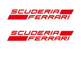 Kit 2 SCUDERIA FERRARI-stickers mm.100xmm.15 - Stickerstickers