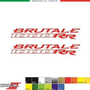 Kit 2 Adesivi MV Agusta BRUTALE 1000RR FILETTO mm.160x24 - Italia - Decals Stickers Aufkleber Pegatinas