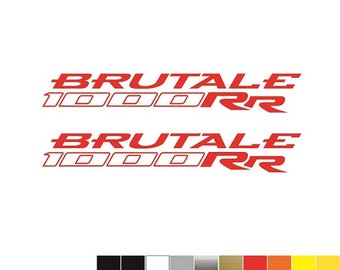 Kit 2 Adesivi MV Agusta BRUTALE 1000RR FILETTO mm.160x24 - Italia - Decals Stickers Aufkleber Pegatinas