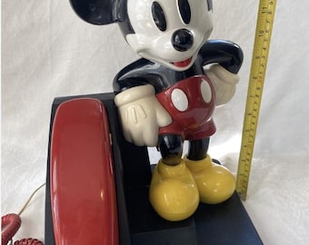 ディズニー、ミッキーマウス、固定電話、ビンテージ80年代、ビンテージ