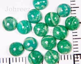 Natural Amazonite Round Shape Loose Gemstone 3x3mm To 20x20mm All Size Calibrated Gemstone