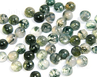 Loose Semi Precious Gemstone Suppliers Jewelry Making AG-5060 48X12X7 MM Handmade Pendant Cabochon New Arrivals Moss Agate Cabochon