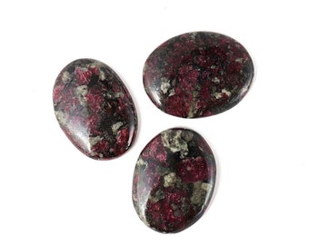 Natural Eudialyte Oval Gemstone Tumbled eudialyte Cabochon Stone 3x5mm To 15X20mm Calibrated Gemstone