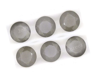 Gefacetteerde grijze maansteen: gekalibreerde rond geslepen edelsteen (3 mm-12 mm)