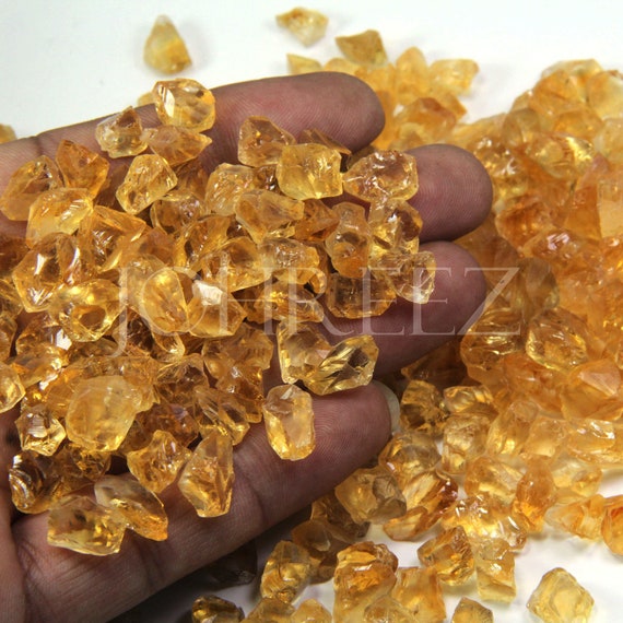 Raw Yellow Citrine Rough Stone: Natural November Birthstone