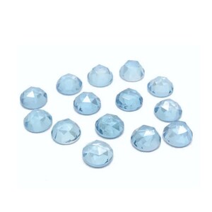 Blue Topaz Round Rose Cut