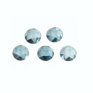 Blue Topaz Round Rose Cut Gemstone