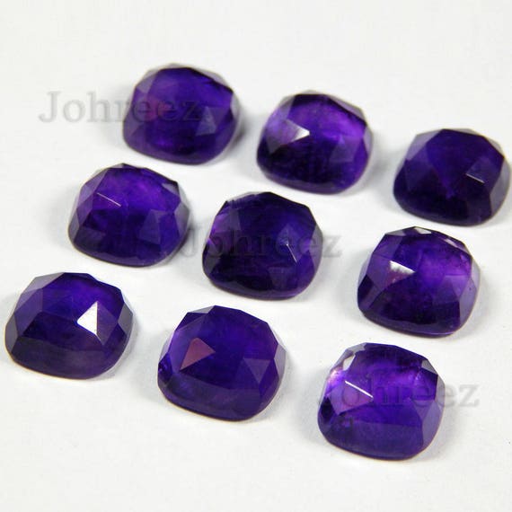 Amethyst Loose Cabochon 58 Cts 18x13 mm 5 Psc. Natural Amethyst Oval Cabochon Amethyst Rose Cut Cabochon Amethyst Cut Gemstone