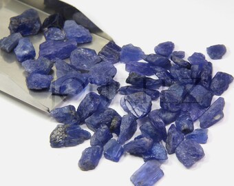 Raw Purple Tanzanite Crystal: Natural Rough Gemstone
