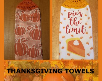 Thanksgiving Hanging Kitchen Towel Holiday Hanging Towel Etsy