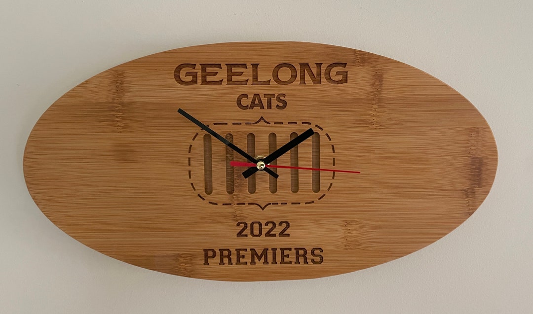 Engraved Wall Clock AFL Ball Shape Football Gift-gift for Football ...