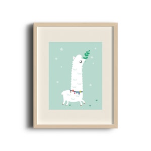 Llama Print, Alpaca Print, Animal Decor Wall Art, Alpaca Poster, Llama Poster Nursery Print, Kitchen Art, Printable Poster, Digital Download