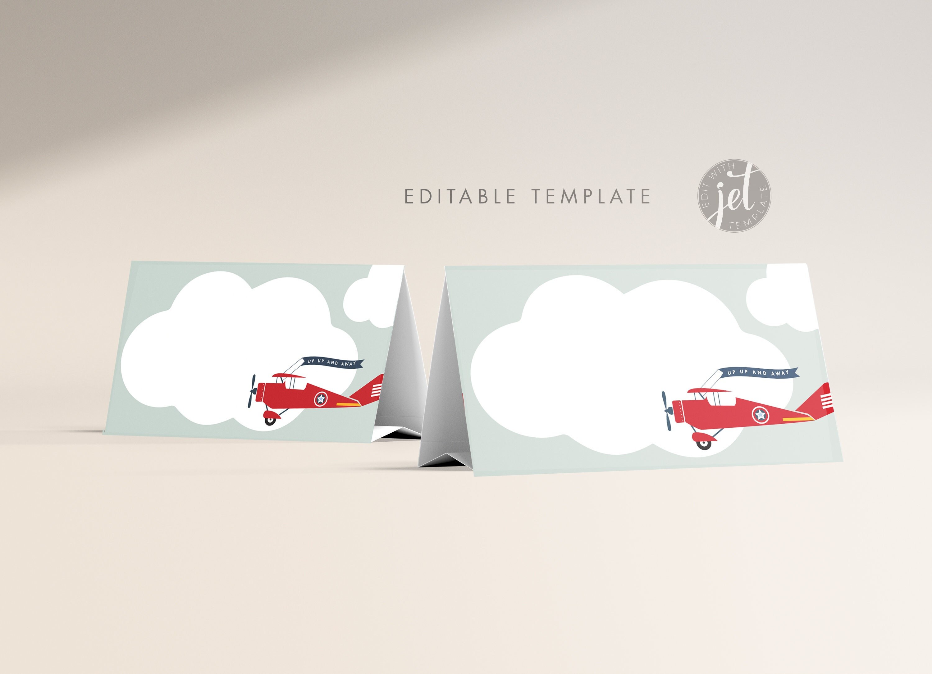 Airplane Name Labels - Etsy