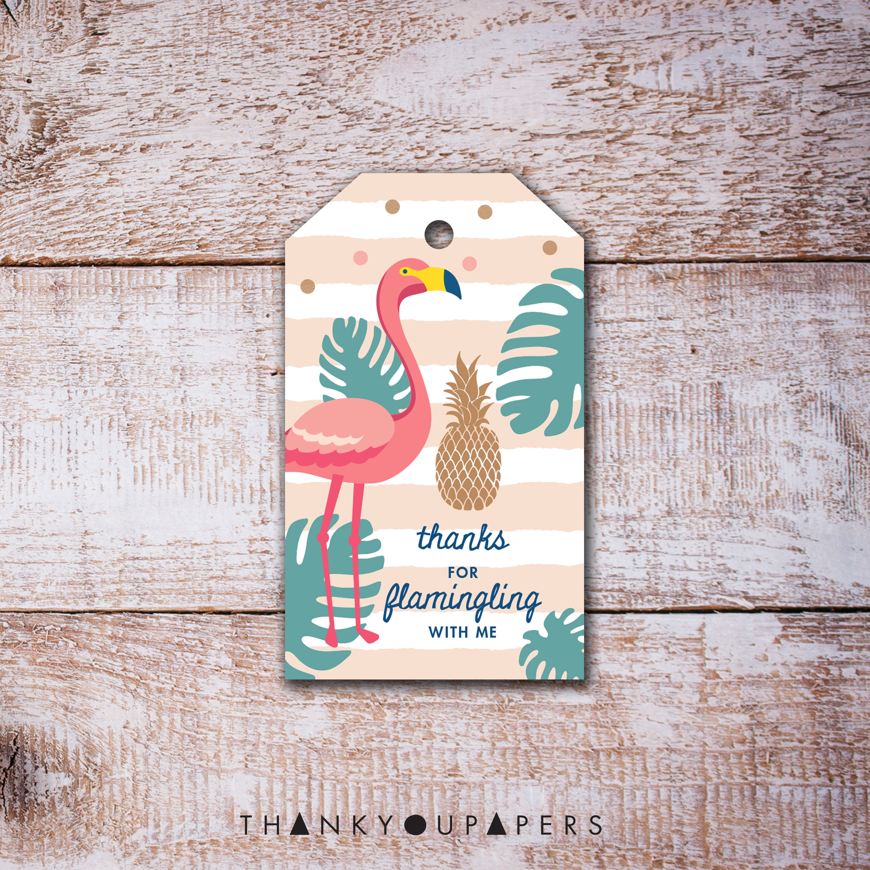 Flamingo Favor Tag, Flamingle Birthday Favor Tag, Flamingo Baby Shower ...