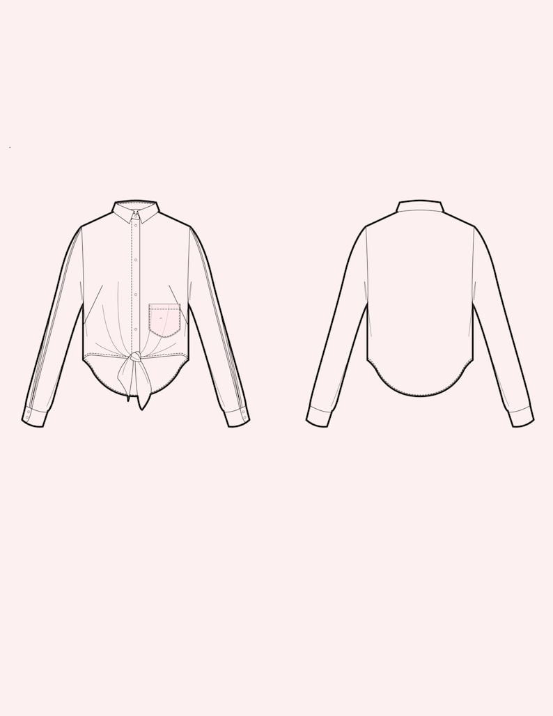 Shirt PDF Sewing Pattern - Etsy