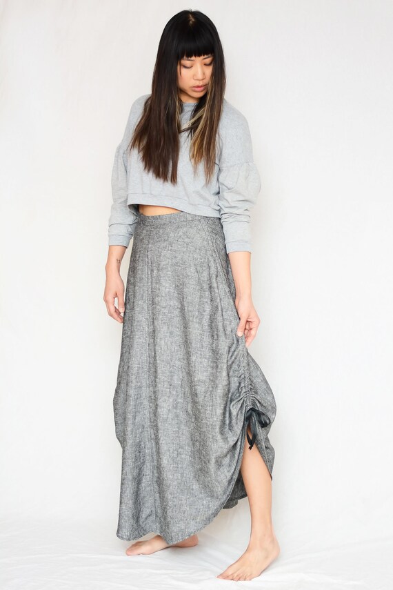 Mulligan Long Modern Skirt Pattern For Fall Or Summer Diy Etsy