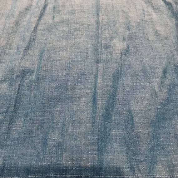 True Vintage men’s cotton shirt/blue shirt/c.1950… - image 8