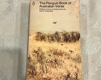 1970’s vintage Penguin/The Penguin Book of Australian Verse/vintage poetry collection/Australian literature/Poetry/Penguin/Aussie authors/