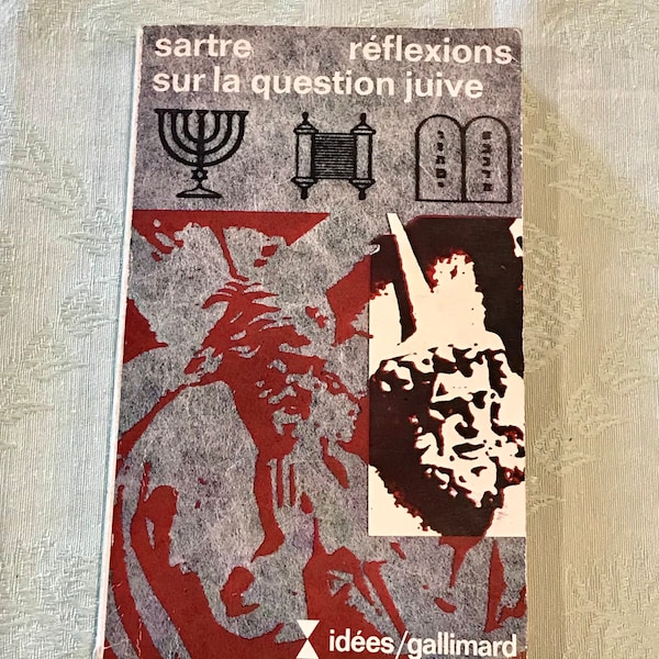 Jean-Paul Sartre/Livre ancien de 1950/Littérature française/Réflexions sur la question juive/auteur célèbre/Livre en français/difficile à trouver/