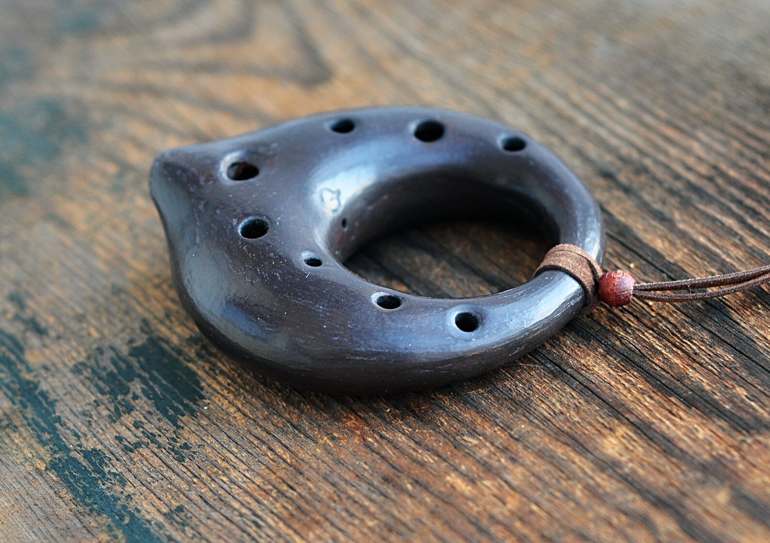 Ocarina Moon / Ocarina pendant handmade/ ceramic Etsy