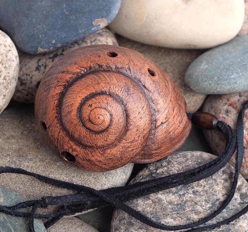 Ocarina Creature of sea/Ocarina pendant handmade/ Etsy