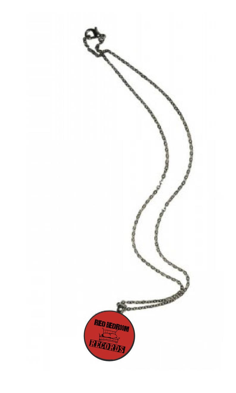 One Tree Hill Red Bedroom Records Round Silver Tone Necklace