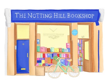 The Notting Hill Bookshop A4 Print