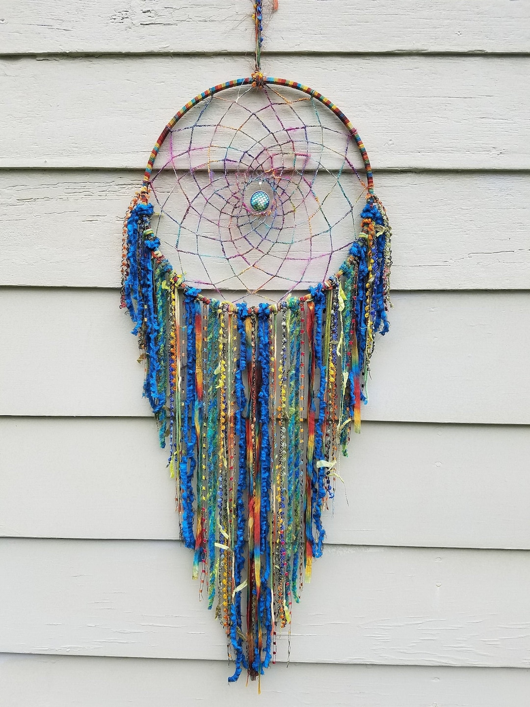 Large Dreamcatcher / Bohemian Dreamcatcher Wall Hanging / Fall Decor