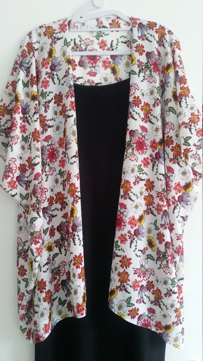 patterned kimono jacket