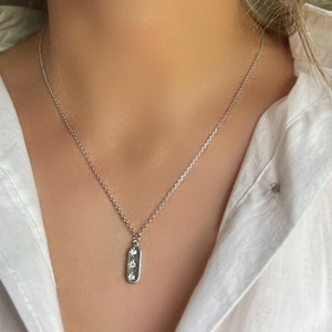 GOLD FILLED SILVER chain Orion Belt Constellation Necklace • Silver Orion Necklace • Gold Orion Necklace • Three Star Celestial Necklace