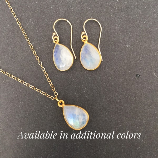 Moonstone earrings, Unbiological sister gift from bride to Maid honor, Soul Sister in law Gift from groom to mother of the bride MOG MOB MIL